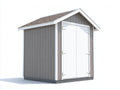 Casetta da giardino-Legno-280x220x220 cm-Grigio-Bianco-Stile moderno
