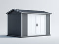 Casetta da giardino-Plastica-300x200x220 cm-Grigio-Bianco-Stile moderno