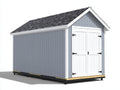 Casetta da giardino-Legno-300x240x220 cm-Grigio-Bianco-Stile moderno