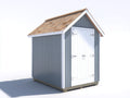 Casetta da giardino-Legno-260x200x220 cm-Grigio-Bianco-Stile moderno