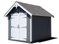 Casetta da giardino-Legno-280x220x220 cm-Grigio-Bianco-Stile moderno
