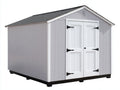 Casetta da giardino-Legno-320x240x220 cm-Bianco-Grigio-Stile moderno