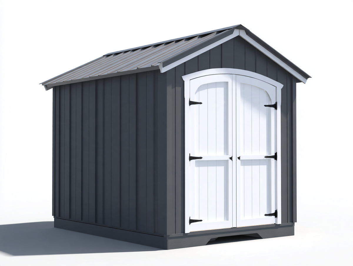 Casetta da giardino-Legno-240x180x210 cm-Nero-Bianco-Stile moderno