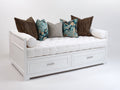 Divano letto - Legno - 207x97x101 cm - Bianco - Stile contemporaneo