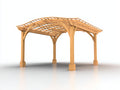 Pergola da giardino-Legno-400x300x250 cm-Marrone-Design elegante
