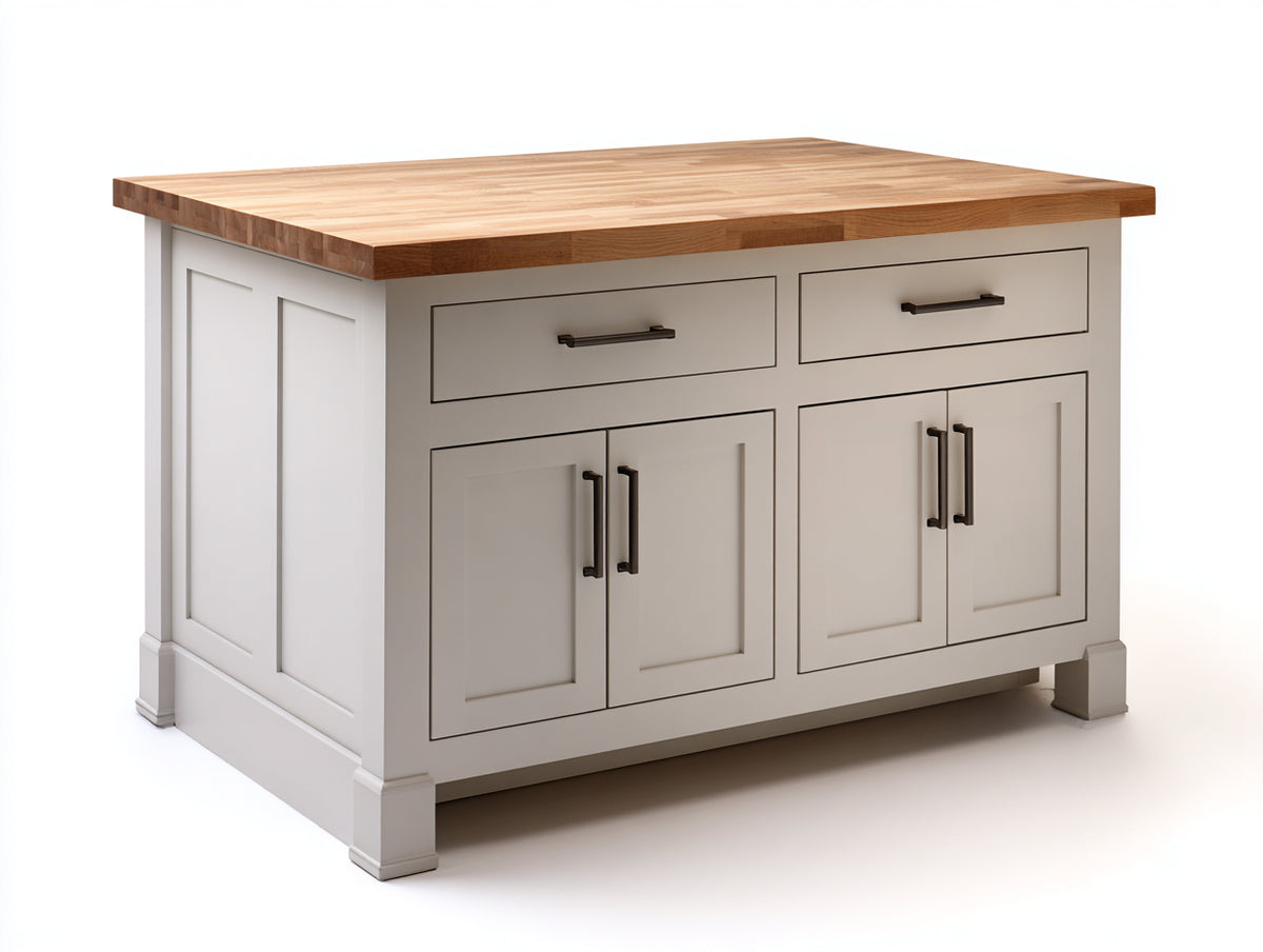 Credenza - Legno - 138x56x92 cm - Beige-Marrone - Stile country contemporaneo